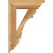 Ekena Millwork Olympic Traditional Rough Sawn Bracket w/ Offset Brace, Western Red Cedar, 6"W x 18"D x 26"H BKT0604X18X26OLY01RWR - alternate 3